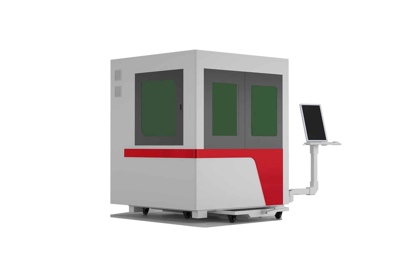 Malý 1500W vláknový laserový rezací stroj SYREX